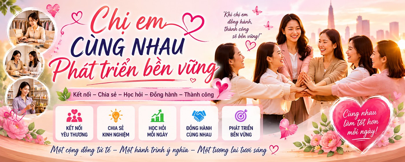 Chị em cùng nhau phát triển bền vững — cộng đồng khách hàng An Khánh